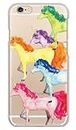 Girls Neo Apple iPhone 6/iPhone 6S Case (Colorful Unicorns) Apple iPhone6S-PC-OCA2-0483 iPhone6S-PC-OCA2-0483