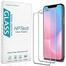 [2-Pack] HPTech Screen Protector Compatible for iPhone 11 and iPhone XR Tempered Glass 6.1-inch, Case Friendly, Anti-Scratch