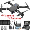 2024 New RC Drone With 4K HD Camera WiFi FPV Foldable Quadcopter + 5 Batteries