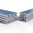 10PCS 48inch T Slot 2020 Aluminum Extrusion Profile (1220mm), European Standard Aluminum Linear Rail–Easy to Use for 3D Printer, CNC DIY, Workbenches, Brackets, Furniture and More