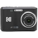 KODAK PIXPRO FZ45-BK 16MP Digital Camera 4X Optical Zoom 27mm Wide Angle 1080P Full HD Video 2.7" LCD Vlogging Camera (Black)
