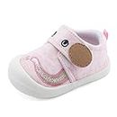 MASOCIO Chaussure Bebe Fille Baskets Bébé Chaussures Premiers Pas Chausson Taille 21 Rose (Taille Fabricant: CN 17)
