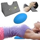 Lumia Wellness Cervical Traction Wedge Neck Stretcher for Neck Pain Relief and Costoblock Pro Firm Thoracic Pod for Costochondritis Relief Bundle