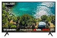 ENGLAON 40 Inch Full HD Smart TV with LED Android 11 12V Display with Built-in Bluetooth 5.0 & Chromecast for Caravan Motorhome Camper Or RV
