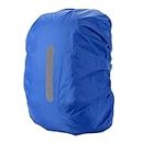HYCOPROT Waterproof Backpack Rain Cover with Reflective, High Visibility Foldable Ultralight Dust and Rain Cover Rucksack for Hiking Camping Touring Cycling (Blue, XL)