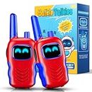 Toys for 3 4 5 6 Year Old Boys Girls, TopDollo Walkie Talkies for Kids 3-8 Year Old Girl Gifts Outdoor Kids Toys for Backyard Birthday Gifts for Boys Girls Walkie Talkie (Red & Blue)