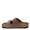 Birkenstock Unisex Shoes Arizona Soft Footbed Flat, Tobacco Oiled Leather, 39 N EU