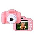 HASTAP Digital Kids Camera for Girls Boys for 3 Years+, Children Mini Video Recorder, 13MP 1080P HD Digital Video Camera for Toddler, Perfect Christmas Birthday Gifting Item, Toys for Kids (Pink)