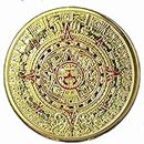 HISTORICAL INDIA - Mexico Golden Mayan Aztec Calendar Coin - Art Prophecy Culture Challenge Coin - Wealth & Good Luck, Decorative Showpiece