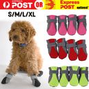 4Pcs Anti Slip Waterproof Protective Dog Shoes Rain Boots Pet Socks Booties New