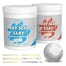 White Epoxy Sculpt Clay, 4 Pound Self-Hardening AB Epoxy Sculpt Clay for Sculpting, 2 Part Modeling Compound (A & B), Epoxy Clay Magic Sculpt for Sculpting, Modeling, Filling, Repairing