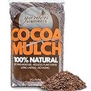 Garden Elements 100% Natural Cocoa Bean Shell Mulch for Gardens, Flower Beds, Potted Plants, Mulching (2 Cubic Foot Bag)
