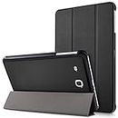 MAMA MOUTH Samsung Galaxy Tab E 9.6 Slim Shell Case, Ultra Slim Lightweight 3-folding PU Leather Standing Cover For 9.6" Samsung Galaxy Tab E 9.6 T560 T561 Android Tablet,Black