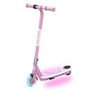 Gotrax SCOUT PRO Kids Electric Scooter, Max 6Mph and 30min Riding Time, Thumb-Throttle Control with PU luminous Front Wheels (5.0') &Rubber Wheel (3.5'), Ideal Kick Scooter for Kids Ages 4-7, Pink