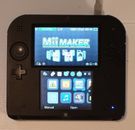 NINTENDO 2DS Handheld Console Black & Blue FTR-001 PAL Model with AC Adapter.