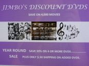 DISCOUNT DVDS (ALL GENRES) DISCOUNT SAVINGS UP TO 40% OFF AT CHECKOUT