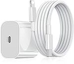 Maquter Fast Charger for iPhone Original 20W Compatible with Apple iPhone 13,12,11,X,8 Series | Pd Charger Adapter with Cable for iPhone 13/13 Pro/ 13 Mini/ 12/12 Pro/ 12 Pro Max/11/ Pro/X/Xr - White