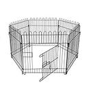 Jainsons Pet Products Foldable Metal Pet Exercise and Playpen with Door Fence for Pups and Dogs (Panel-24x24 Inch, 6-Panels (24 Inch))