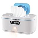 Bellababy Wipe Warmer with Night Light for Diaper Changes, with Car Charger for Portable use, Constant Temp Control Touch Screen, Wipes Dispenser Holder