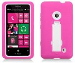 Aimo Layer Case for Nokia Lumia 521 - Hot Pink Skin/White Cover