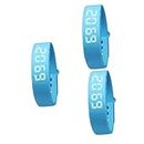 YARNOW 3pcs Exercise for Smart Wristband with Sleep Monitor Bracelet with Pedometer Blue Mens Watches Reloj Inteligente Lightweight Watch Silicone Bracelet The Trip Intelligent