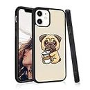 Brown Dog Pattern for iPhone 6 Plus/6s Plus Case Shockproof Anti-Scratch Protective Cover Soft TPU Hard Back Cute Animal Slim Cell Phone Case iPhone 6 Plus/6s Plus for Boys Girls Teens Women