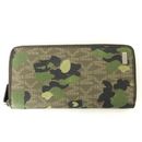 Michael Kors Long Wallet Round Zipper Camouflage 39S7Lmne3V Green Khaki Gy14 Men