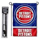 WinCraft Detroit Pistons Garden Flag and Pole Stand Holder
