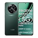 realme NARZO 70x 5G（Forest Green, 6GB RAM,128GB Storage）| 120Hz Ultra Smooth Display | Dimensity 6100+ 6nm 5G | 50MP AI Camera | 45W Charger in The Box
