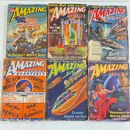 6 Amazing Stories early 1940s Quarterly Science Fiction Pulps