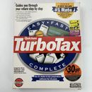 Quicken Turbo Tax Vintage 1998 PC CD-Rom Big Box