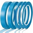 Xuniea 5 Rolls of Vinyl Tape Masking Tape Masking Tape Automotive Car Auto Paint for Curves, High Temperature Vinyl Low Tack