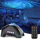 Star Projector, CIMELR Galaxy Projector with Music Bluetooth Speaker and White Noise,Night Light Projector with Remote Control,Northern Lights Aurora Projector for Home Decor,Bedroom,Ceiling (Black)