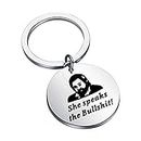 What We Do in The Shadows TV Show Keychain Comedy Horror Movies Gift Gift for Horror Movie Fan (She Speaks The Bullshit)