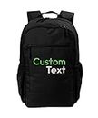 Personalized Daily Commute Business Backpacks, Black - Your Name - Customized Casual Computer Backpack for Business