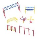 KOMBIUDA 1 set Sports Equipment plastic Fitness Equipment Doll House Layout Accessories Miniature Fitness Equipment Models Doll House Supply Doll House Sports Decoration supplies