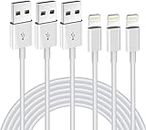 iPhone Charger 3Pack 6FT MFi Certified Lightning Cable Fast Charging Cords Apple Charger Compatible with iPhone 14 13 12 11 XS XR X Pro Max Mini 8 7 6S 6 Plus 5S SE iPad iPod AirPods