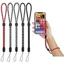Bowiemall Multipurpose Hand Wrist Strap Lanyard 5 Pcs Adjustable Nylon Wristlet Straps Keychain String for Cell Phone Case Holder Compatible with Cellphone, Keys, Cameras & ID, USB Flash Drives