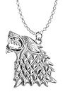 Via Mazzini Famous Game of Thrones Stark Wolf Necklace for Men and Women