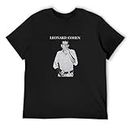 Leonard Cohen Tribute T-Shirt Mens Balck Tees Unisex Shirt M
