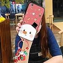 Lulumi-Phone Case For Vivo Y51/Y51L, Waterproof Christmas Milu Deer Back Cover Cute Creative The Snowman Bell Soft Case Father Christmas Pendant Cartoon TPU Anti-Knock