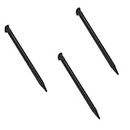XHBTS 3 Pcs Plastic Replacement Touch Screen Stylus Pen, Compatible with Nintendo New 3DS XL, New 3DS LL (Black)
