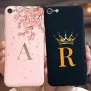 For iPhone 6 6S Plus Case Cute Crown Letters Cover Soft Silicone Phone Case For Apple iPhone 6