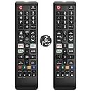 (Pack of 2) Universal Remote for Samsung TV, Replacement for All Samsung Smart TV LED QLED UHD LCD HDTV Frame Curved 4K 8K 3D Series TV