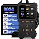 SAZDOLN OBD2 Scanner Diagnostic Tool Check Engine Light Code Reader and Clear Fault Codes -S510 Enhanced OBDII/EOBD/CAN Car Scan Tool with Fuel Analysis Quick Scan, Suitable for All Car After 1996