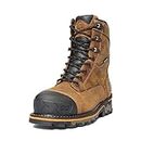 Timberland PRO Men's 8 Inch Boondock Composite Toe Waterproof Industrial Work Boot,Brown Oiled Distressed Leather,11 M US