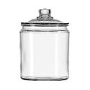 Anchor 85545AHG17 1/2 gal Heritage Hill Glass Jar w/ Lid, 0.5 Gallon, Clear