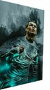 Quadri da parete Cristiano Ronaldo CR7 calcio dipinto su tela - stampa artistica di alta qualità