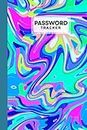 Password Tracker: Color Marble Password Tracker, Password Book, Password Log Book and Internet Password Organizer, Logbook To Protect Usernames, 120 Pages, Size 6" x 9" by Elsa Hansen