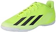 adidas Unisex X Crazyfast Club Indoor Boots Sneaker, Solar Yellow/Core Black/Cloud White, 7 UK